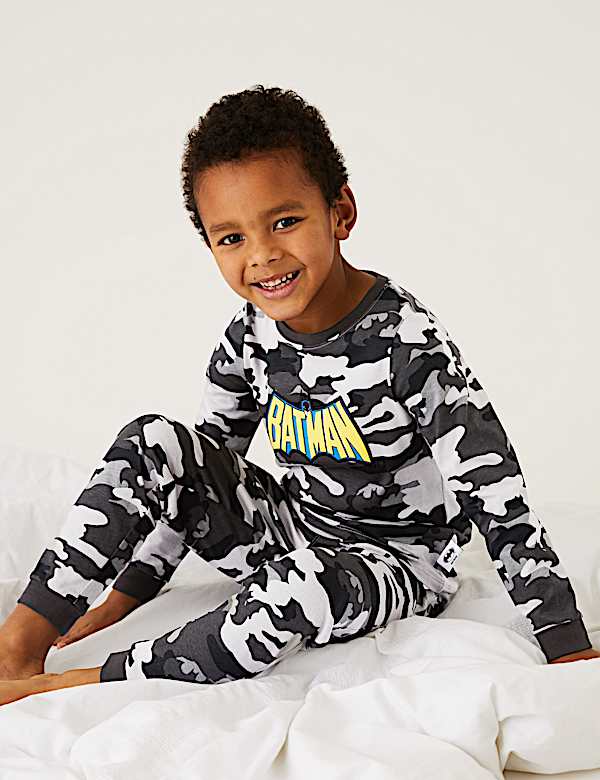Pure Cotton Batman™ Camouflage Pyjamas (3-12 Yrs)