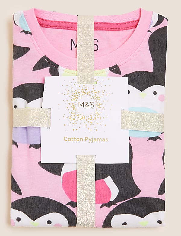 Pure Cotton Penguin Pyjamas (1-7 Yrs)