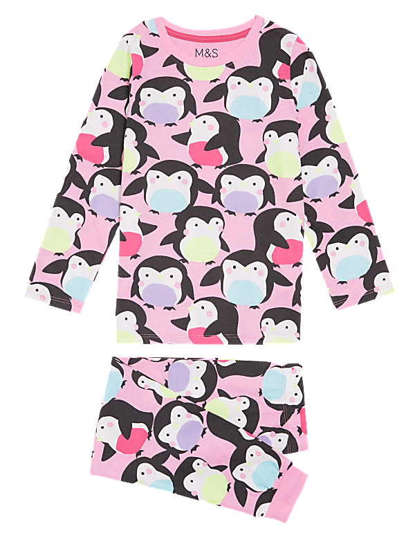 Pure Cotton Penguin Pyjamas (1-7 Yrs)