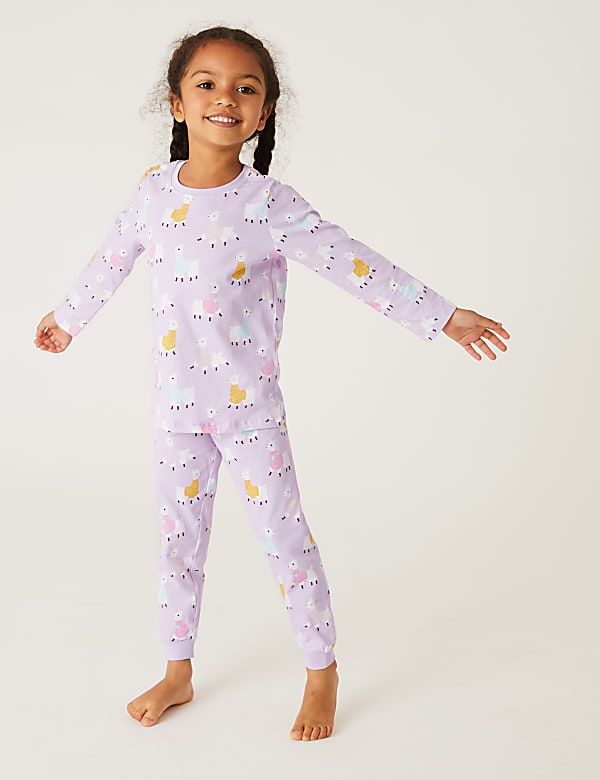 Pure Cotton Llama Pyjamas (1-7 Yrs)