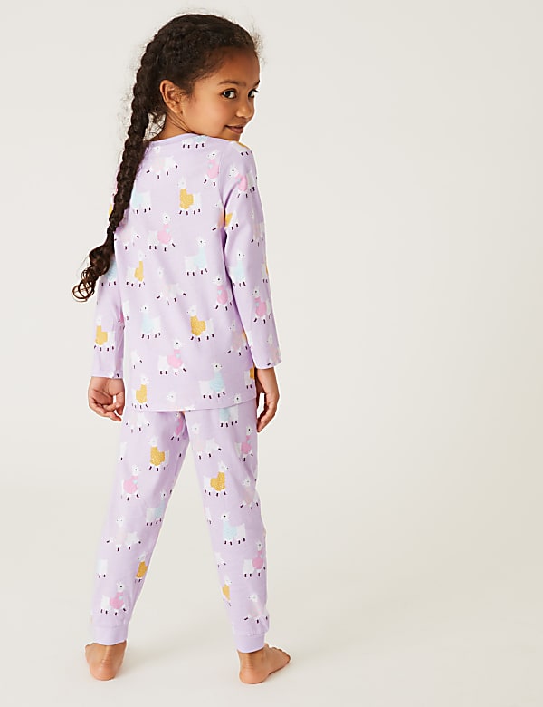 Pure Cotton Llama Pyjamas (1-7 Yrs)