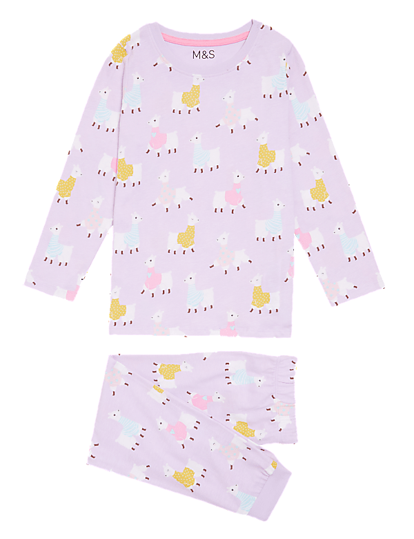 Pure Cotton Llama Pyjamas (1-7 Yrs)