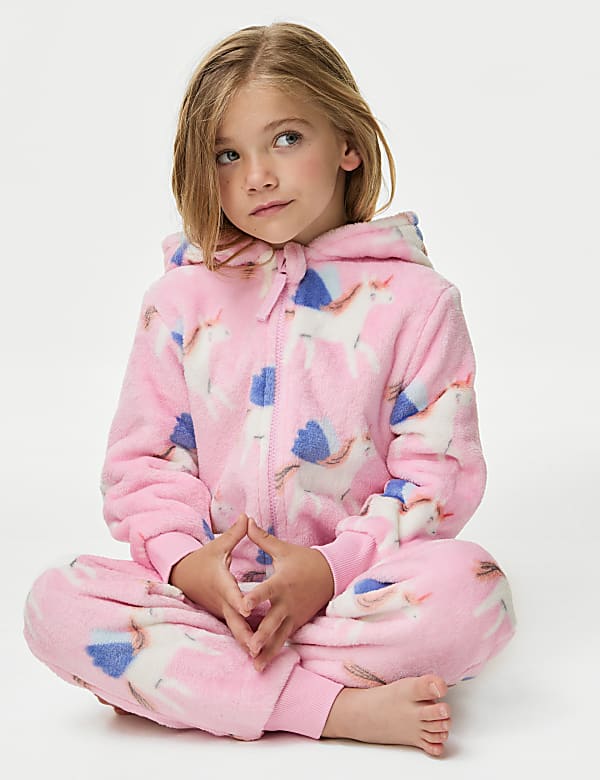 Fleece Unicorn Onesie (1-7 Yrs) - DE