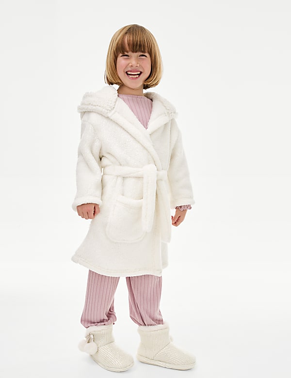 Unicorn Hooded Dressing Gown (1-8 Yrs) - GR