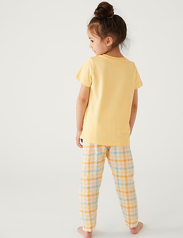 2pk Cotton Rich Checked Pyjama Sets