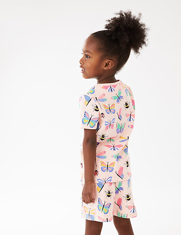 Cotton Rich Butterfly Print Short Pyjamas (12 Mths - 7 Yrs)