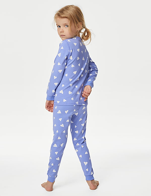 Cotton Rich Heart Pyjamas (1-8 Yrs)