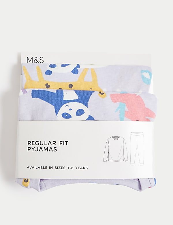 Pure Cotton Animal Pyjamas (1-8 Yrs)