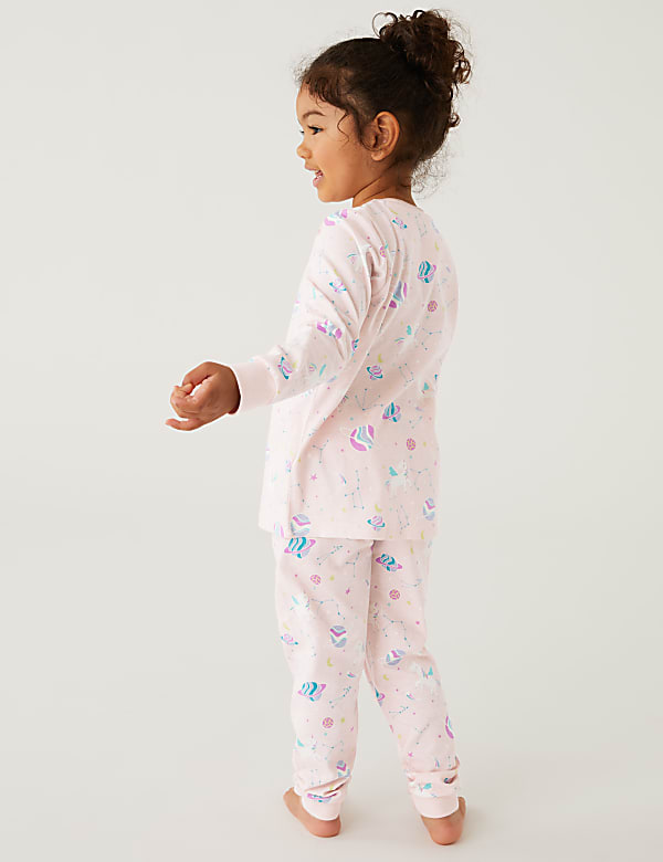 Pure Cotton Glow in the Dark Unicorn Pyjamas (1-8 Yrs)