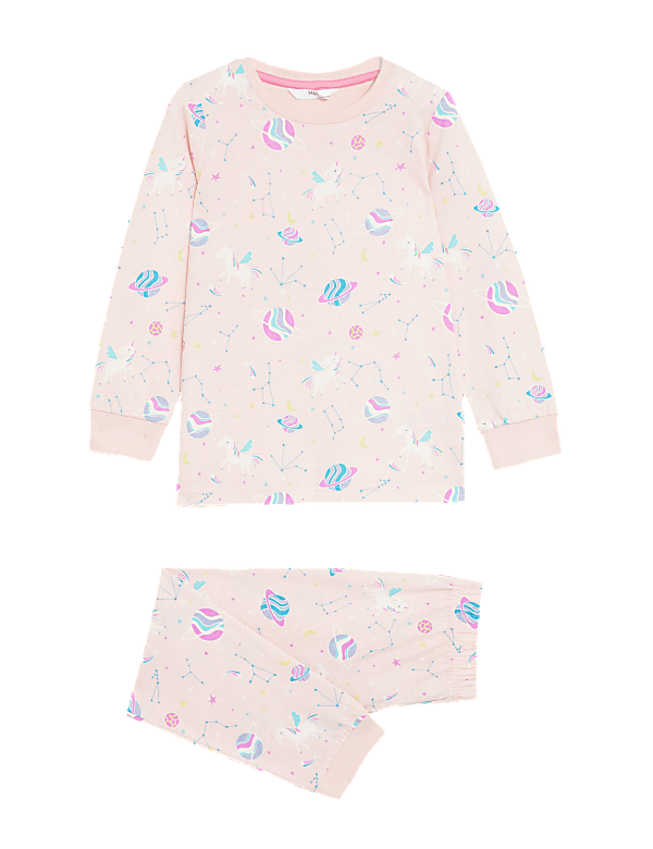 Pure Cotton Glow in the Dark Unicorn Pyjamas (1-8 Yrs)