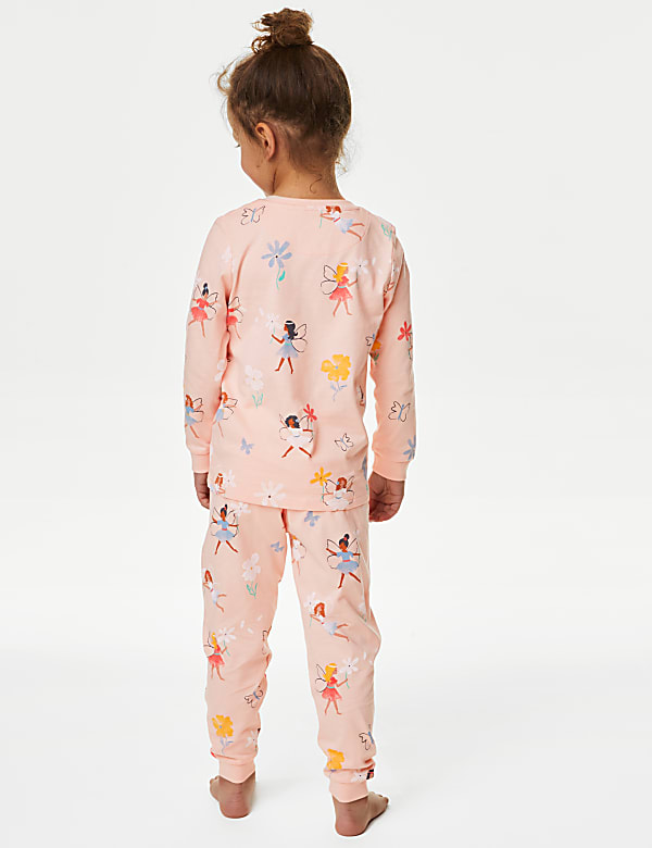 Pure Cotton Fairy Print Pyjamas (1-8 Yrs)