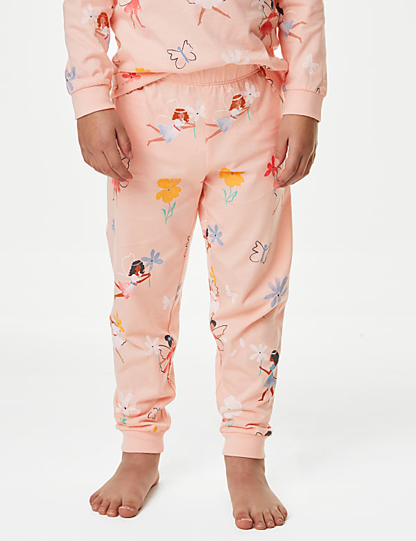 Pure Cotton Fairy Print Pyjamas (1-8 Yrs)
