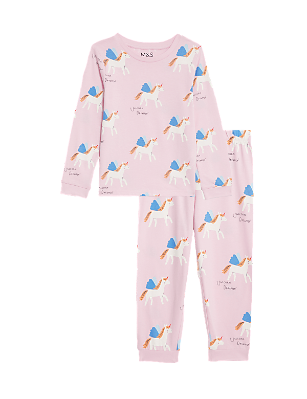 Pure Cotton Unicorn Pyjamas (1-8 Yrs)