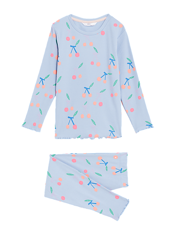 Cotton Rich Cherry Print Pyjamas