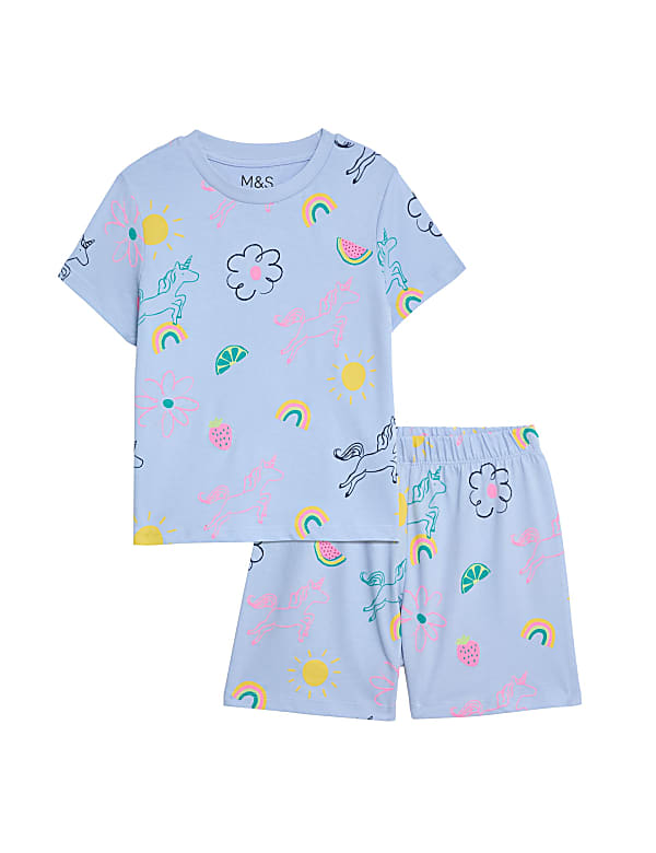 Pure Cotton Unicorn Pyjamas (1-8 Yrs)