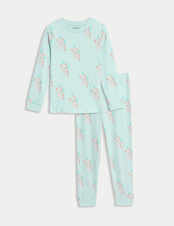 Pure Cotton Koala Print Pyjamas (1-8 Yrs) - GR