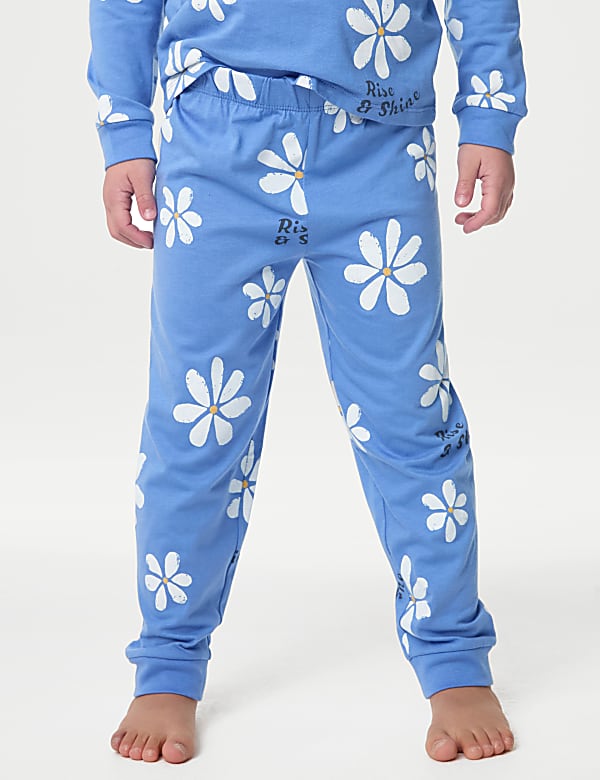 Pure Cotton Floral Pyjamas (1-8 Yrs)