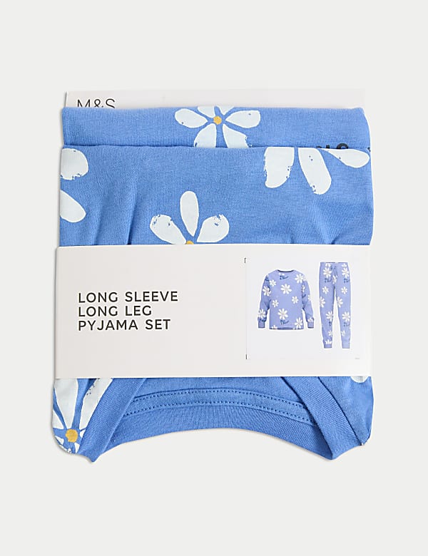 Pure Cotton Floral Pyjamas (1-8 Yrs)