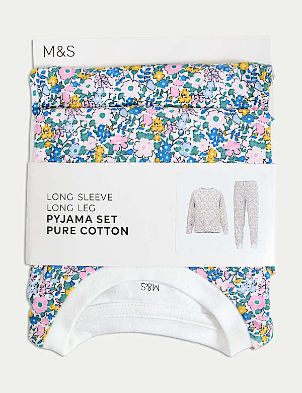 Pure Cotton Floral Pyjamas (12 Mths - 16 Yrs)