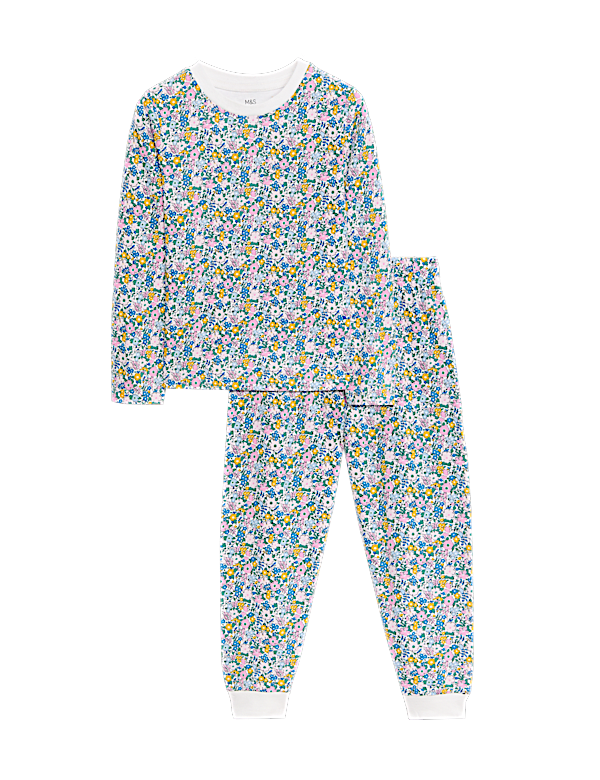 Pure Cotton Floral Pyjamas (12 Mths - 16 Yrs)
