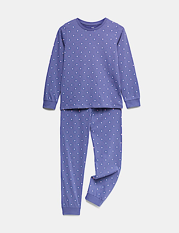 Pure Cotton Patterned Pyjamas (1-16 Yrs)