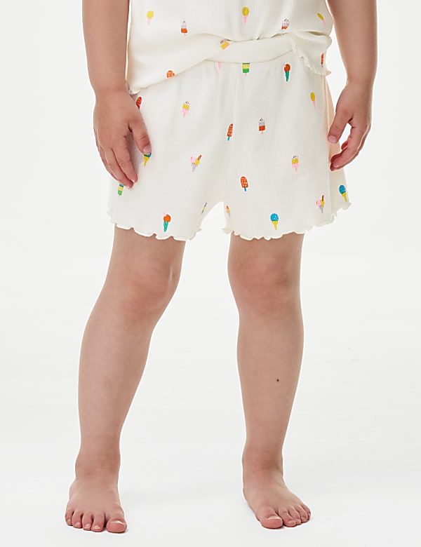 Cotton Rich Ice Cream Rib Pyjamas (1-8 Yrs) - PT
