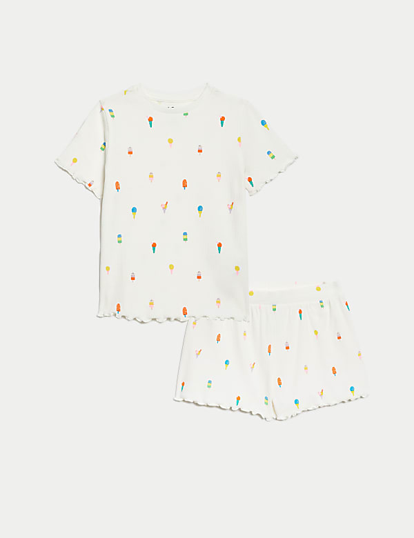 Cotton Rich Ice Cream Rib Pyjamas (1-8 Yrs) - PT