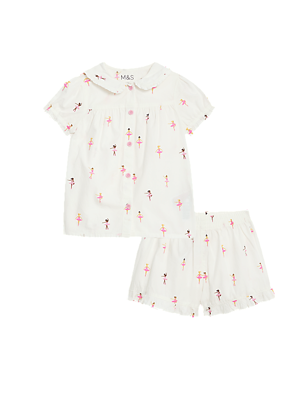 Pure Cotton Ballerina Pyjamas (1-8 Yrs)