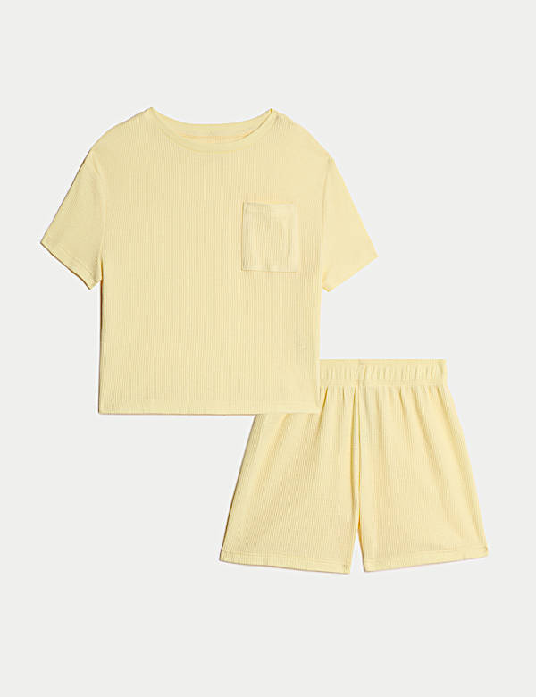 Cotton Blend Waffle Pyjamas (12 Mths-16 Yrs) - MY