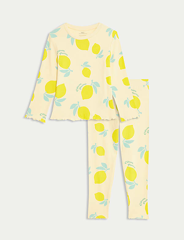 Cotton Rich Lemon Pyjamas (1-8 Yrs) - RO