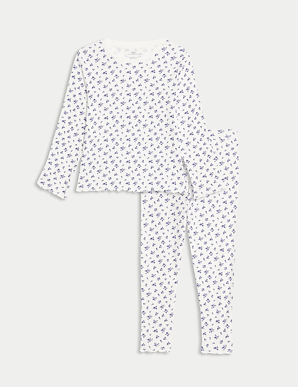 Cotton Rich Floral Pyjamas (1-8 Yrs) - ID