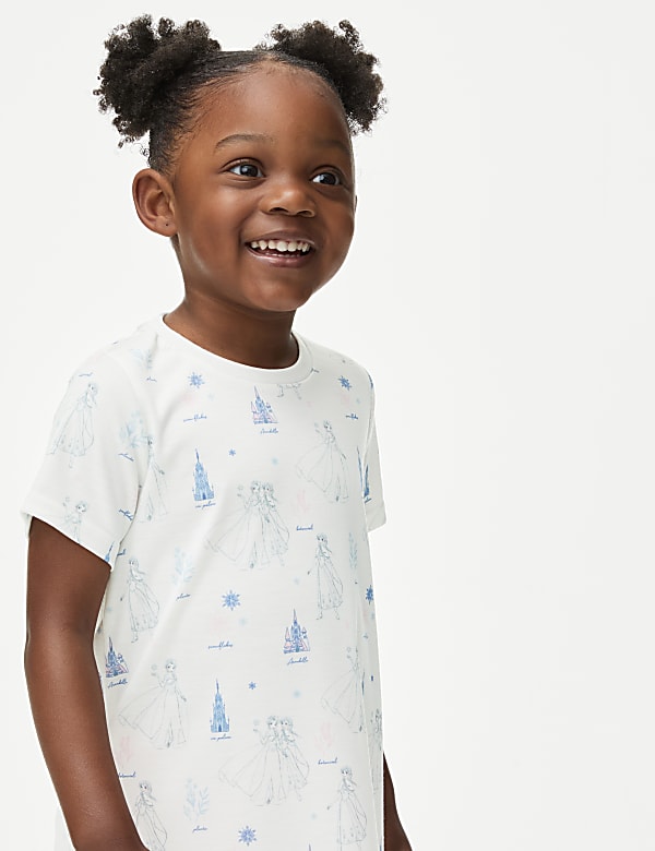 Chemise de nuit a motif La Reine Des Neiges du 2 au 8 ans IVORY MIX Chemises de nuit M S CH