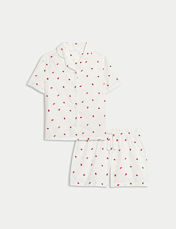 Pure Cotton Strawberry Pyjamas (1-8 Yrs) - RO