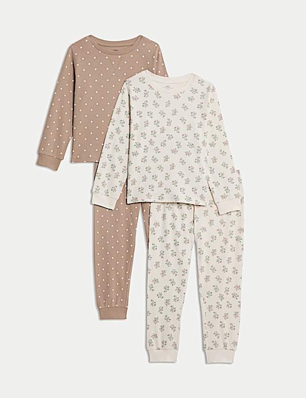 2pk Ditsy Print Pyjama Sets (0-10 Yrs) - RS