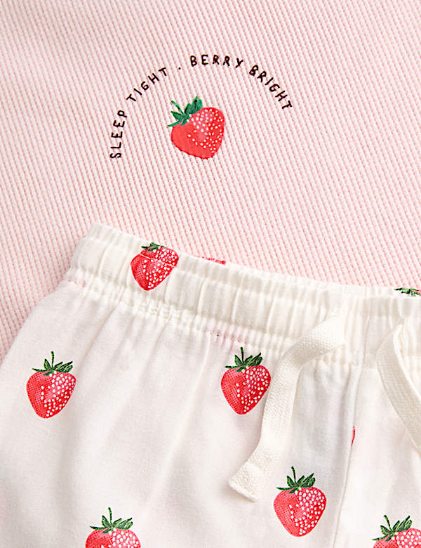 Cotton Rich Strawberry Graphic Pyjamas (1-8 Yrs)