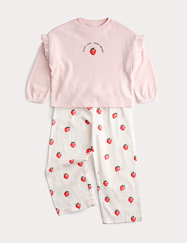 Cotton Rich Strawberry Graphic Pyjamas (1-8 Yrs)
