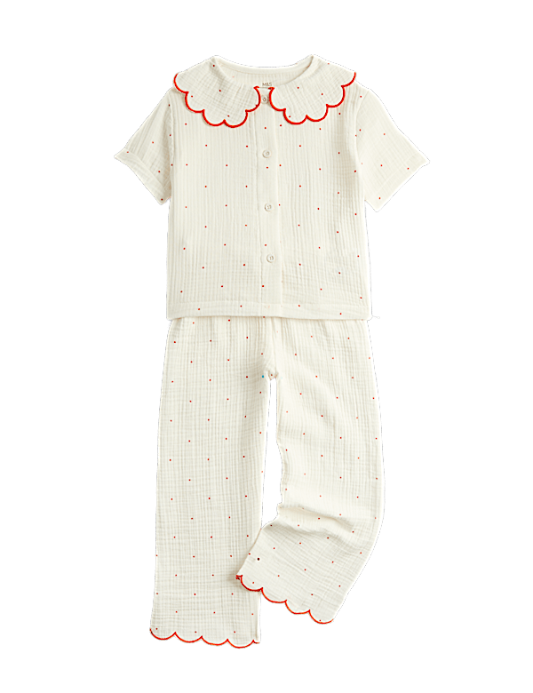 Pure Cotton Spotty Pyjamas (9 Mths - 8 Yrs)