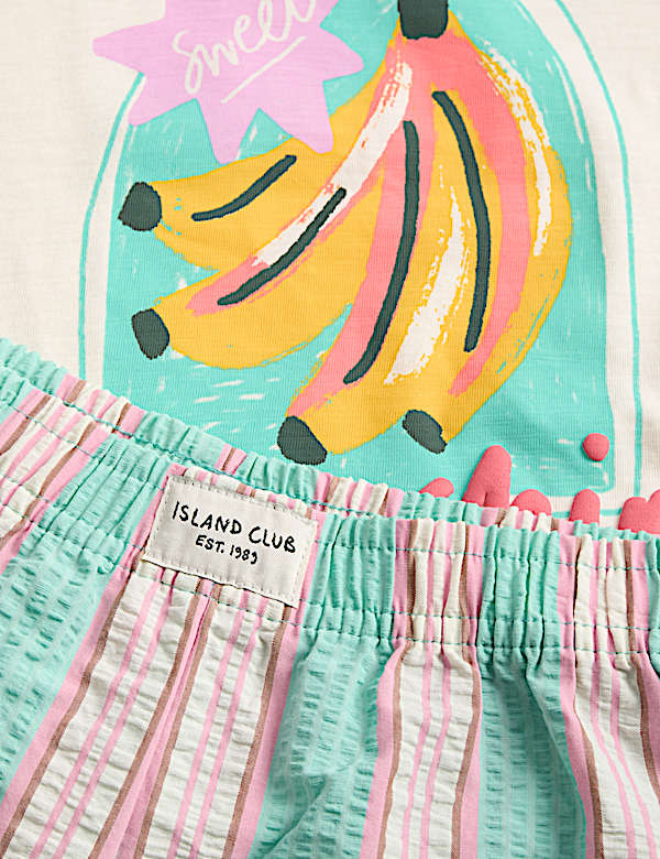 Pure Cotton Banana Pyjamas (1-8 Yrs)