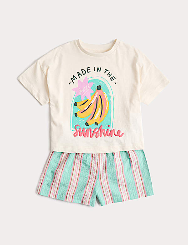 Pure Cotton Banana Pyjamas (1-8 Yrs)