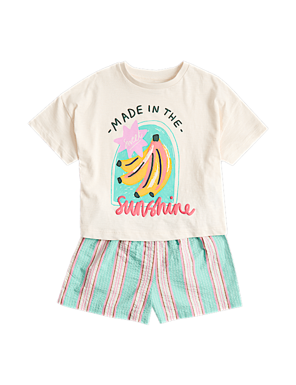 Pure Cotton Banana Pyjamas (1-8 Yrs)