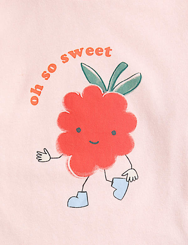 2 Pack Pure Cotton Fruit Graphic Pyjama Sets (1-8 Yrs)