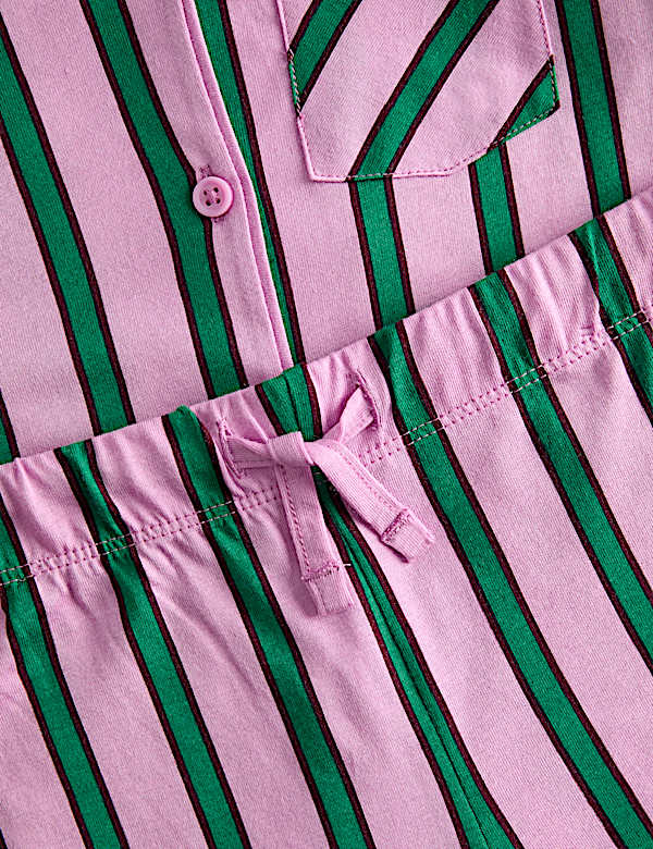 Pure Cotton Striped Pyjamas (1-8 Yrs)
