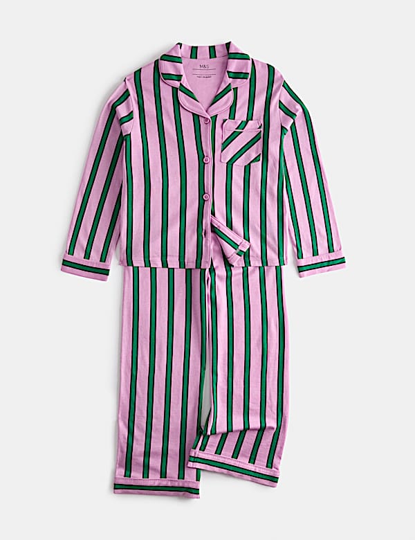Pure Cotton Striped Pyjamas (1-8 Yrs)