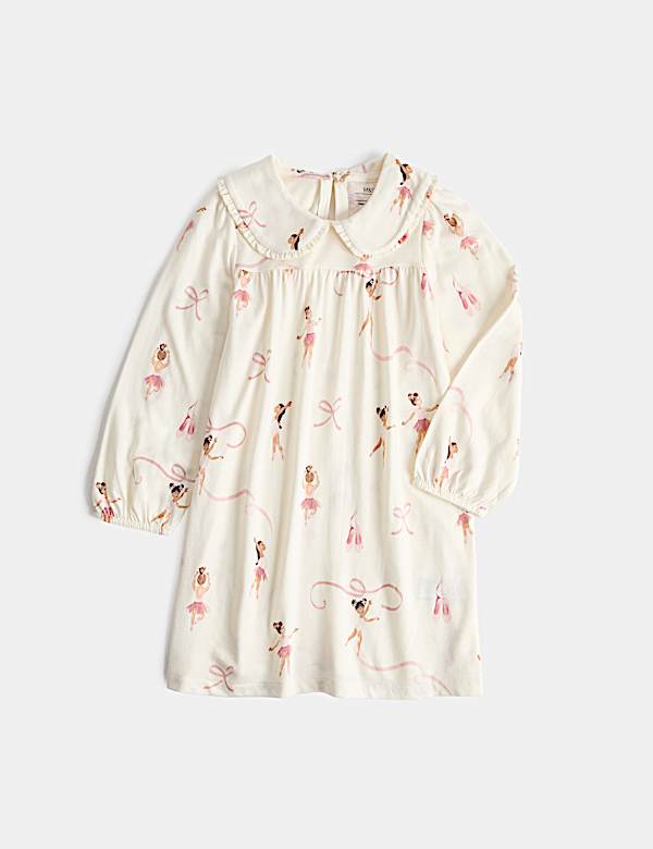Cotton Blend Ballerina Nightdress (1-8 Yrs)