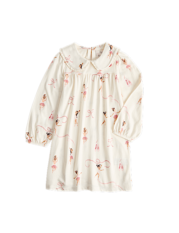 Cotton Blend Ballerina Nightdress (1-8 Yrs)
