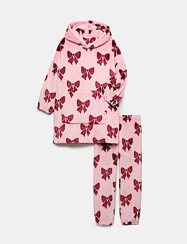 Fleece Bow Pyjamas (12 Mths - 16 Yrs)
