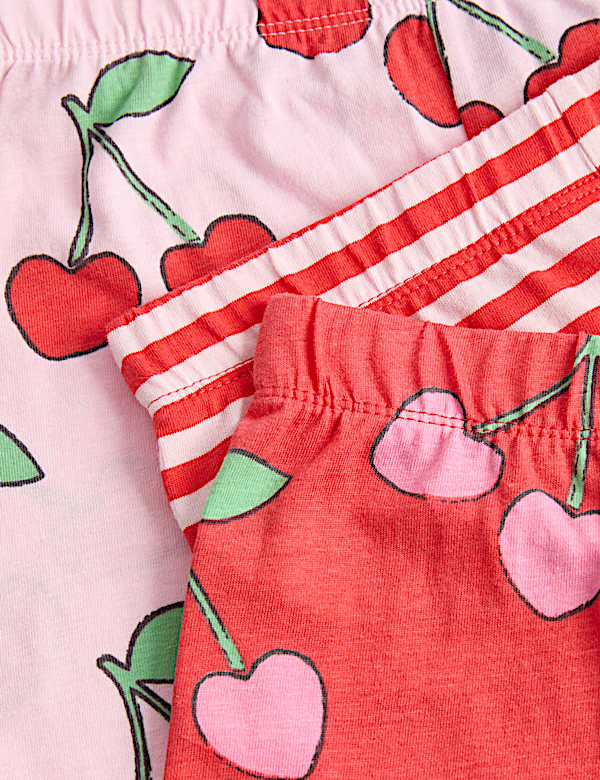 Lot de 3 ensembles pyjamas 100 % coton &agrave; motif graphique fruit (du 12 mois au 8 ans) - CA