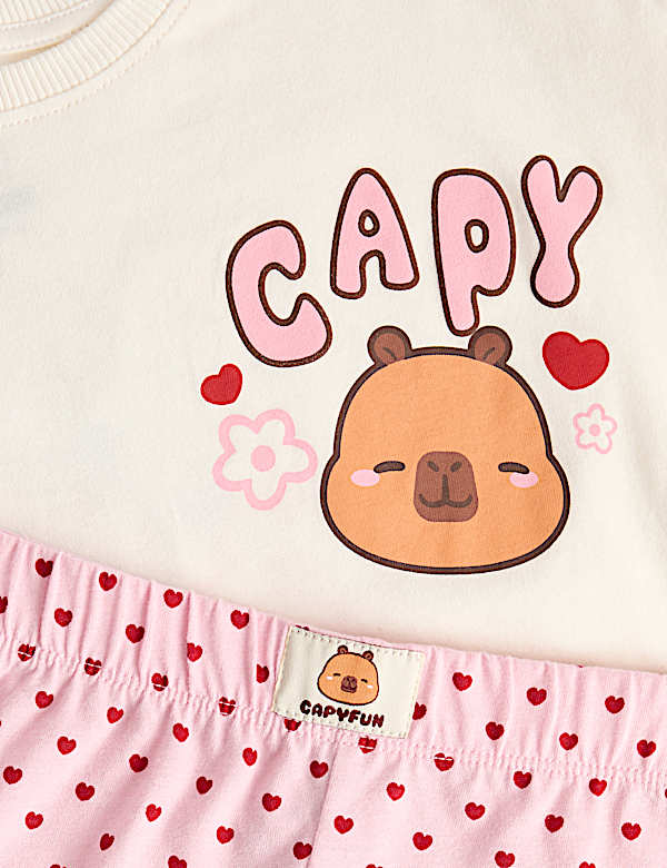 Pure Cotton Capybara Pyjamas (1-8 Yrs) - LV