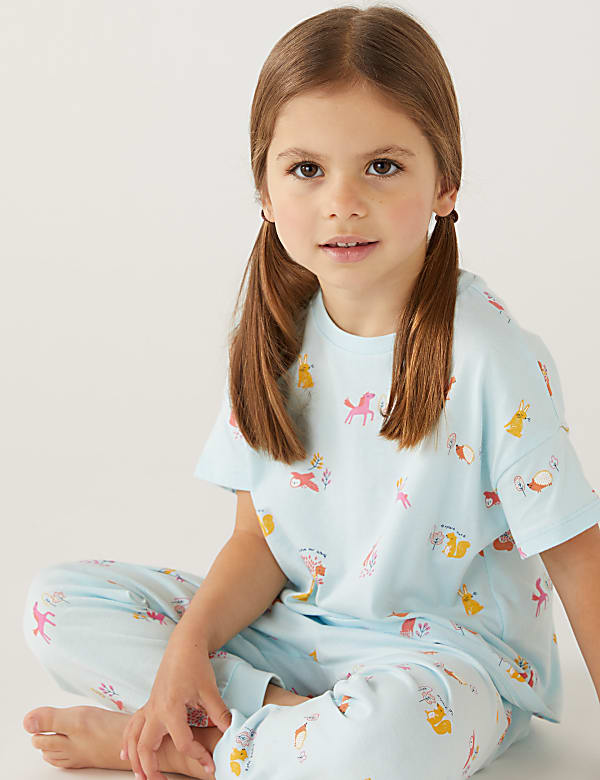 2pk Pure Cotton Bunny Pyjama Sets