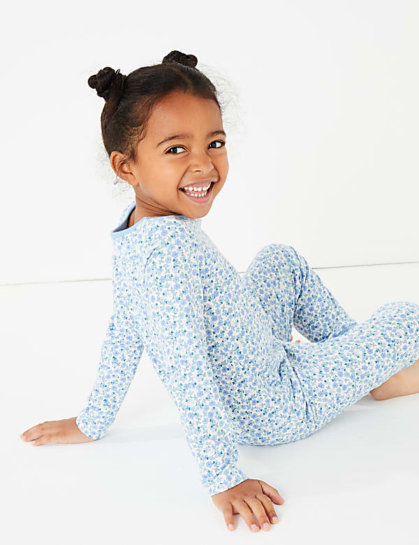 3 Pack Cotton Floral Print Pyjama Sets